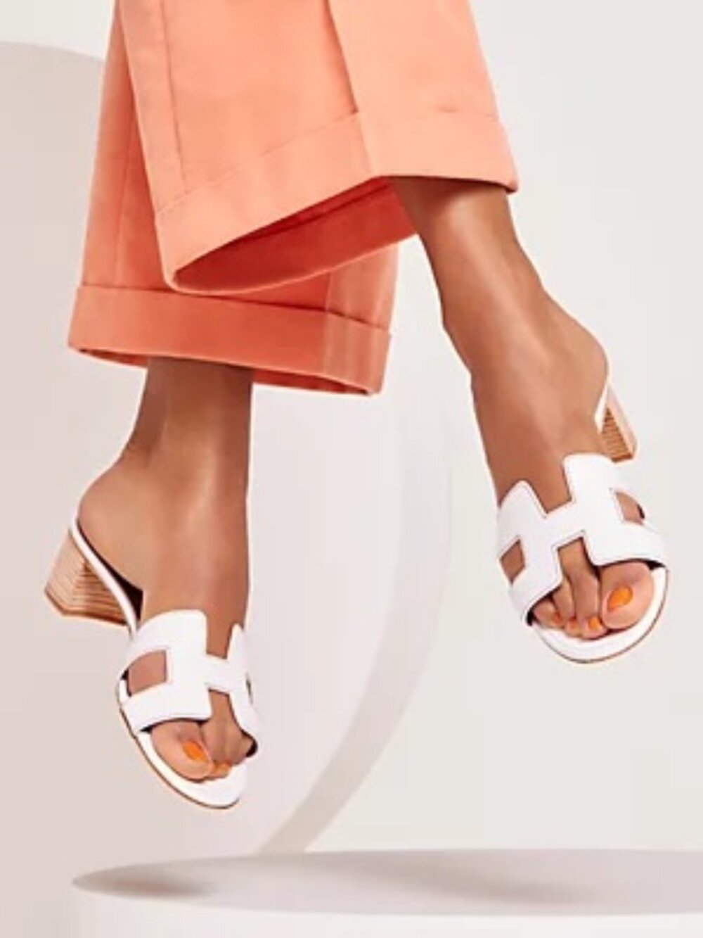 Authentic Hermes Oasis Sandal - Blanc, US 8 / 38.5 - Picture 7 of 7